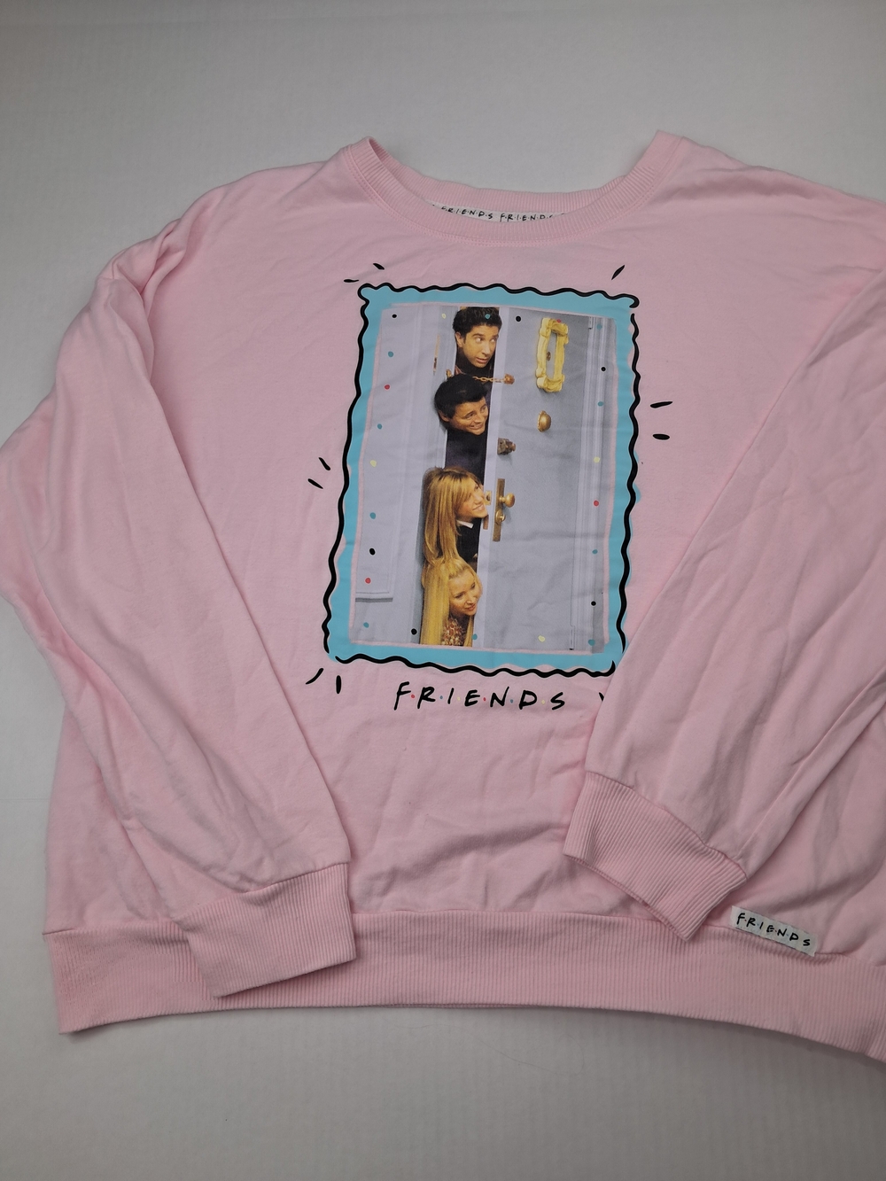 Friends Logo Pink Crewneck Sweater